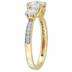 Stella Grace 10k Gold Lab-Created Moissanite 3-Stone Engagement Ring -Stella Grace Sales unnamed file 3013