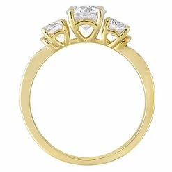 Stella Grace 10k Gold Lab-Created Moissanite 3-Stone Engagement Ring -Stella Grace Sales unnamed file 3014