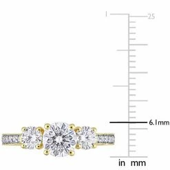 Stella Grace 10k Gold Lab-Created Moissanite 3-Stone Engagement Ring -Stella Grace Sales unnamed file 3017