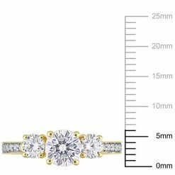 Stella Grace 10k Gold Lab-Created Moissanite 3-Stone Engagement Ring -Stella Grace Sales unnamed file 3018