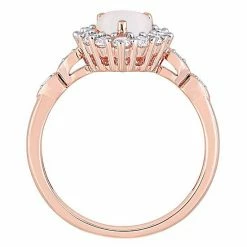 Stella Grace 10K Rose Gold Opal, Lab-Created White Sapphire & Diamond Accent Ring -Stella Grace Sales unnamed file 3043