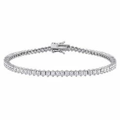 Stella Grace Sterling Silver Cubic Zirconia Tennis Bracelet