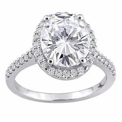 Stella Grace 10k White Gold 5 3/8 Carat T.W. Lab-Created Moissanite Engagement Ring