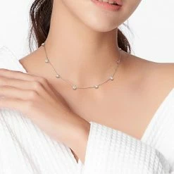 Stella Grace Sterling Silver 2 1/4 Carat T.W. Lab-Created Moissanite Station Necklace 5 Stella Grace Sterling Silver 2 1/4 Carat T.W. Lab-Created Moissanite Station Necklace -Stella Grace Sales unnamed file 3102