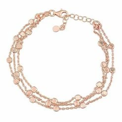 Stella Grace 18k Gold Over Silver Multistrand Chain Bracelet 18k Tri Tone -Stella Grace Sales unnamed file 3112