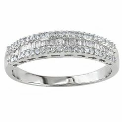 Stella Grace 10k White Gold 1/3 Carat T.W Diamond Anniversary Band Ring