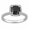Stella Grace 10k White Gold 2 Carat T.W. Black & White Diamond Engagement Ring