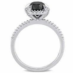 Stella Grace 10k White Gold 2 Carat T.W. Black & White Diamond Engagement Ring -Stella Grace Sales unnamed file 3135