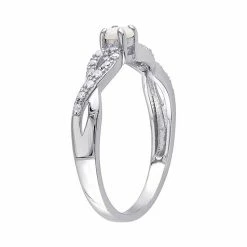 Stella Grace Sterling Silver White Opal & 1/10 Carat T.W. Diamond Infinity Ring 6 Stella Grace Sterling Silver White Opal & 1/10 Carat T.W. Diamond Infinity Ring -Stella Grace Sales unnamed file 3186