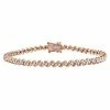 Stella Grace 18k Rose Gold Over Silver 1/2 Carat T.W. Diamond Tennis Bracelet