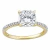 Stella Grace 14k Gold 2 Carat T.W. Lab-Created Moissanite & 1/10 Carat T.W. Diamond Engagement Ring