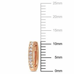 Stella Grace 10k Rose Gold 1/10 Carat T.W. Diamond Hoop Earrings -Stella Grace Sales unnamed file 3300