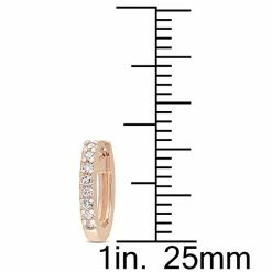 Stella Grace 10k Rose Gold 1/10 Carat T.W. Diamond Hoop Earrings -Stella Grace Sales unnamed file 3301