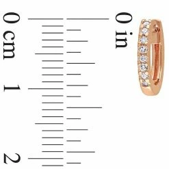 Stella Grace 10k Rose Gold 1/10 Carat T.W. Diamond Hoop Earrings -Stella Grace Sales unnamed file 3302