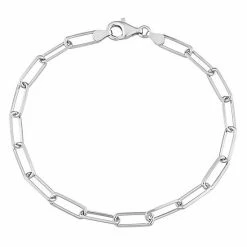 Stella Grace Sterling Silver Fancy Cut Paper Clip Link Chain Bracelet 10 Stella Grace Sterling Silver Fancy Cut Paper Clip Link Chain Bracelet -Stella Grace Sales unnamed file 3369
