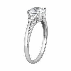 Stella Grace Sterling Silver Lab-Created White Sapphire And Diamond Accent Ring -Stella Grace Sales unnamed file 3419