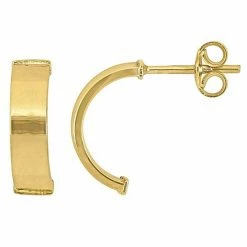 Stella Grace 10k Gold Semi-Hoop Earrings