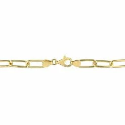 Stella Grace Men's 18k Gold Plated Silver Paper Clip Link Chain Bracelet -Stella Grace Sales unnamed file 3464