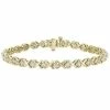 Stella Grace 18k Gold Over Silver 1 3/4 Carat T.W. Lab Created Moissanite S-Link Tennis Bracelet