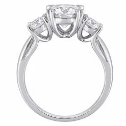 Stella Grace 10k White Gold 2 3/4 Carat T.W. Lab-Created Moissanite 3-Stone Engagement Ring -Stella Grace Sales unnamed file 3489