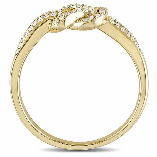 Stella Grace 14k Gold 1/6 Carat T.W. Diamond Infinity Ring 2 Stella Grace 14k Gold 1/6 Carat T.W. Diamond Infinity Ring - Image 2