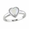 Stella Grace Sterling Silver Opal Heart Ring