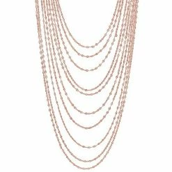 Stella Grace Sterling Silver Multistrand Chain Necklace -Stella Grace Sales unnamed file 3542
