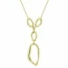 Stella Grace 10k Gold Abstract Shape Lariat Necklace