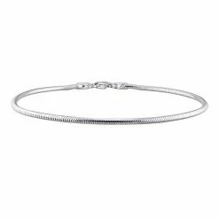 Stella Grace Men's Sterling Silver Snake Chain Bracelet