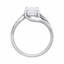 Stella Grace Sterling Silver 1/10 Carat T.W Diamond & White Opal Fashion Ring 5 Stella Grace Sterling Silver 1/10 Carat T.W Diamond & White Opal Fashion Ring -Stella Grace Sales unnamed file 3608