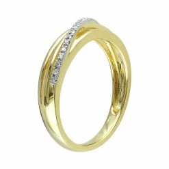 Stella Grace Gold Tone Sterling Silver Diamond Accent Twist Ring 4 Stella Grace Gold Tone Sterling Silver Diamond Accent Twist Ring -Stella Grace Sales unnamed file 3621