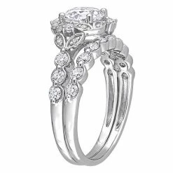 Stella Grace Sterling Silver 1 3/5 Carat T.W. Lab-Created Moissanite Halo Engagement Ring Set 6 Stella Grace Sterling Silver 1 3/5 Carat T.W. Lab-Created Moissanite Halo Engagement Ring Set -Stella Grace Sales unnamed file 3647