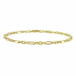 Stella Grace 18k Gold Over Silver 3 Mm Figaro Chain Bracelet
