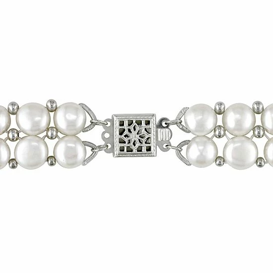 Stella Grace Sterling Silver Freshwater Cultured Pearl Necklace, Stretch Bracelet And Stud Earring Set 6 Stella Grace Sterling Silver Freshwater Cultured Pearl Necklace, Stretch Bracelet And Stud Earring Set - Image 6