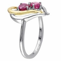 Stella Grace 2-Tone Silver Lab Created Ruby & Diamond Accent Double Heart Ring 4 Stella Grace 2-Tone Silver Lab Created Ruby & Diamond Accent Double Heart Ring -Stella Grace Sales unnamed file 3737