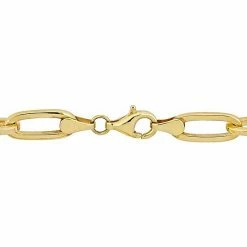 Stella Grace 18k Gold Over Silver Baroque Shape Freshwater Cultured Pearl Link Chain Bracelet -Stella Grace Sales unnamed file 3765
