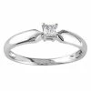 Stella Grace 10k White Gold 1/10 Carat T.W. Diamond Solitaire Engagement Ring