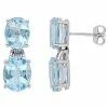 Stella Grace Sterling Silver Sky Blue Topaz Dangle Earrings