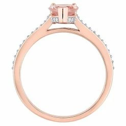 Stella Grace 10k Rose Gold Morganite & 1/8 Carat T.W. Diamond Engagement Ring 6 Stella Grace 10k Rose Gold Morganite & 1/8 Carat T.W. Diamond Engagement Ring -Stella Grace Sales unnamed file 3863
