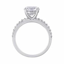 Stella Grace 10k White Gold Lab-Created White Sapphire Solitaire Ring -Stella Grace Sales unnamed file 387