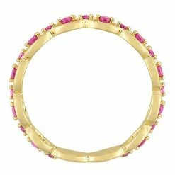 Stella Grace Gold Tone Sterling Silver Lab-Created Ruby Eternity Ring 6 Stella Grace Gold Tone Sterling Silver Lab-Created Ruby Eternity Ring -Stella Grace Sales unnamed file 3918
