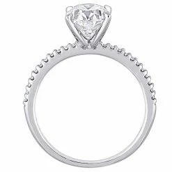 Stella Grace 2 Ct. T.W. Oval Cut Lab-Created Moissanite & 1/10 Ct. T.W. Diamond Engagement Ring -Stella Grace Sales unnamed file 40