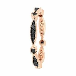 Stella Grace 10k Gold 1/4 Carat T.W. Black Diamond Band Rose -Stella Grace Sales unnamed file 4053