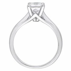 Stella Grace 10k White Gold 1 3/4 Carat T.W. Lab-Created Moissanite Emerald-Cut Solitaire Ring -Stella Grace Sales unnamed file 4126