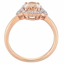 Stella Grace 10k Rose Gold Morganite & 1/8 Carat T.W. Diamond Halo Ring 9 Stella Grace 10k Rose Gold Morganite & 1/8 Carat T.W. Diamond Halo Ring -Stella Grace Sales unnamed file 4165