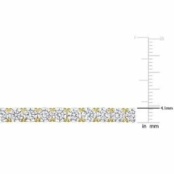 Stella Grace 18k Gold Over Silver Lab-Created White Sapphire Semi Tennis Bracelet -Stella Grace Sales unnamed file 4182