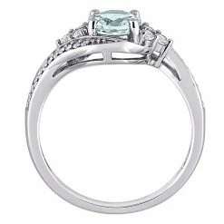 Stella Grace 10K White Gold Aquamarine, White Topaz & 1/10 Carat T.W. Diamond Ring 6 Stella Grace 10K White Gold Aquamarine, White Topaz & 1/10 Carat T.W. Diamond Ring -Stella Grace Sales unnamed file 420