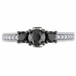 Stella Grace 10k White Gold 1 1/4 Carat T.W. Black & White Diamond 3-Stone Engagement Ring 8 Stella Grace 10k White Gold 1 1/4 Carat T.W. Black & White Diamond 3-Stone Engagement Ring -Stella Grace Sales unnamed file 4256