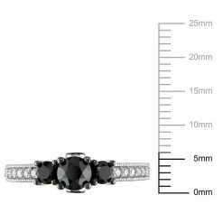 Stella Grace 10k White Gold 1 1/4 Carat T.W. Black & White Diamond 3-Stone Engagement Ring 9 Stella Grace 10k White Gold 1 1/4 Carat T.W. Black & White Diamond 3-Stone Engagement Ring -Stella Grace Sales unnamed file 4257