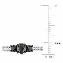 Stella Grace 10k White Gold 1 1/4 Carat T.W. Black & White Diamond 3-Stone Engagement Ring 10 Stella Grace 10k White Gold 1 1/4 Carat T.W. Black & White Diamond 3-Stone Engagement Ring -Stella Grace Sales unnamed file 4258